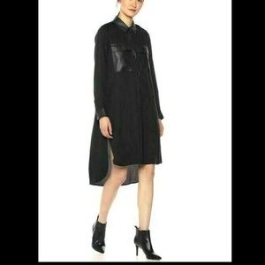 BCBG Maxazria Black Shirt Dress Size Medium